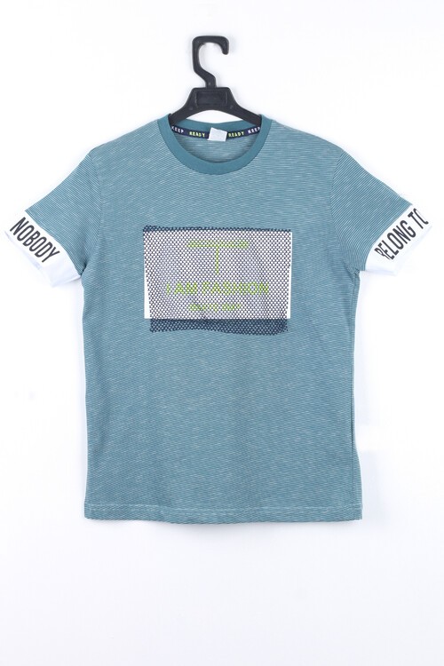 Erkek Fileli Tshirt 9-14 Yaş 14067