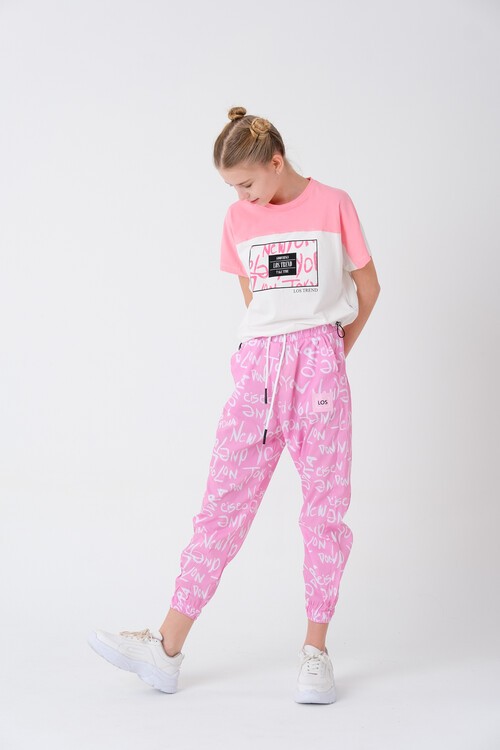 Kız Çocuk Baskılı Yazlık Takım 8-14 Yaş 13848