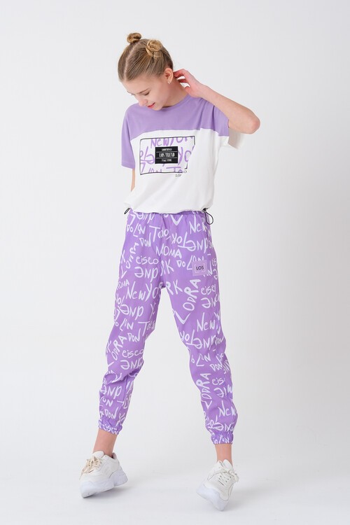 Kız Çocuk Baskılı Yazlık Takım 8-14 Yaş 13848