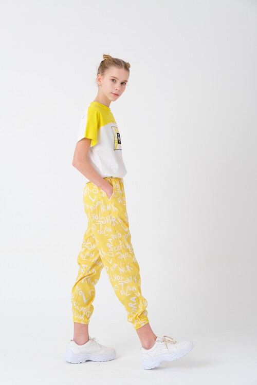 Kız Çocuk Baskılı Yazlık Takım 8-14 Yaş 13848