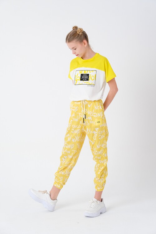 Kız Çocuk Baskılı Yazlık Takım 8-14 Yaş 13848