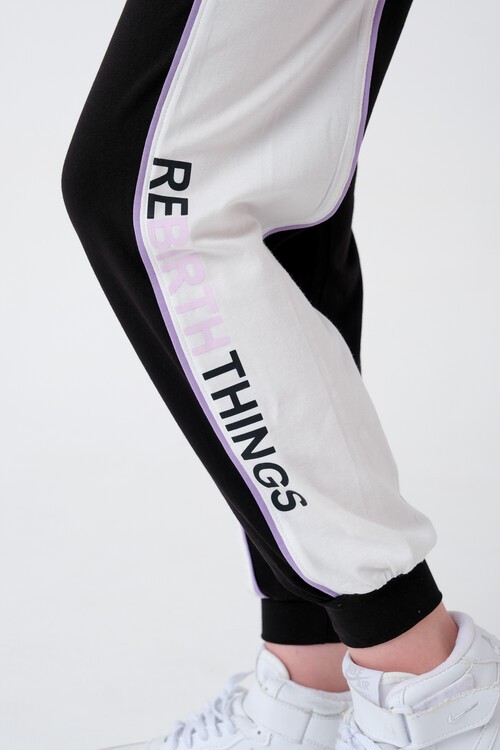 Kız Çocuk Bloklu Baskılı Yazlık Takım 7-14 Yaş 13864