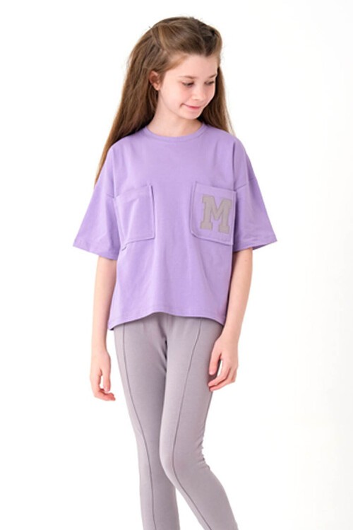 Kız Çocuk Çift Cepli Taytlı Takım 8-14 Yaş 13853