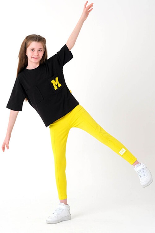 Kız Çocuk Çift Cepli Taytlı Takım 8-14 Yaş 13853