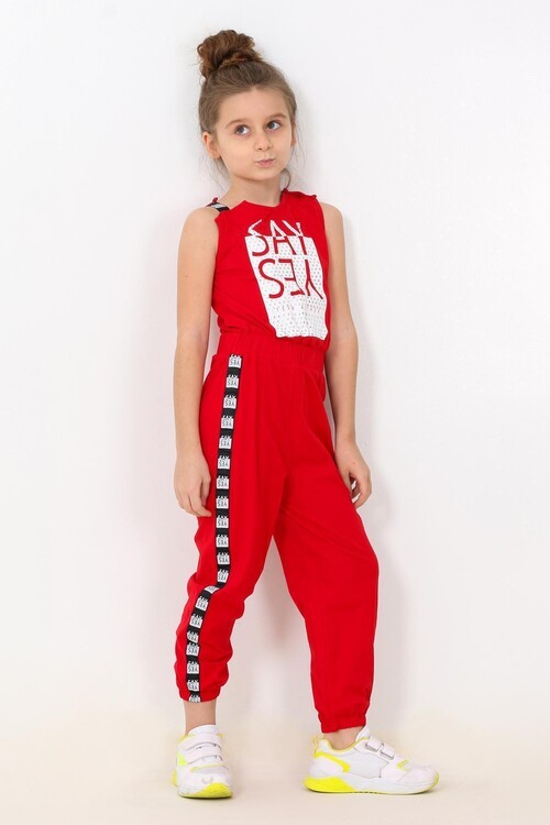 Kız Çocuk Çıtçıtlı Tulum 5-12 Yaş 13963