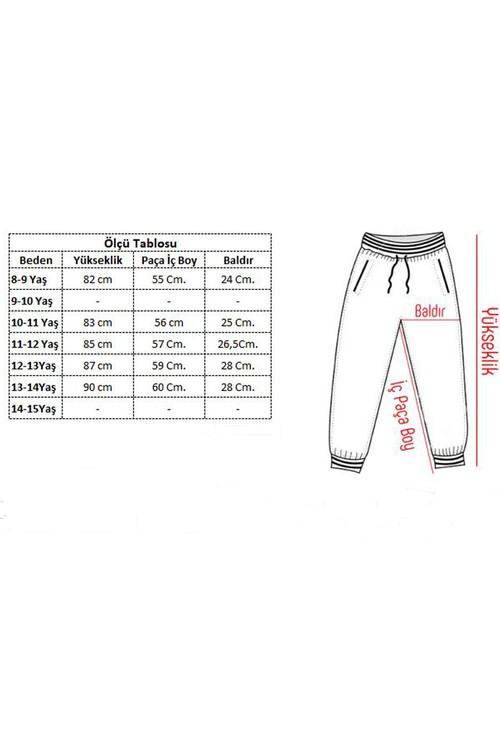 Kız Çocuk Jogger Gabardin Pantolon 13844
