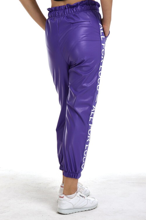 Kız Çocuk İçi Pamuklu Deri jogger Pant. 10-15 Yaş 13898