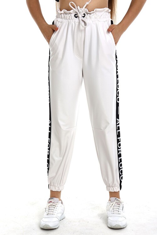 Kız Çocuk İçi Pamuklu Deri jogger Pant. 10-15 Yaş 13898
