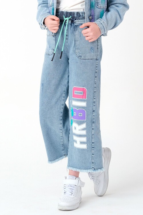 Kız Çocuk Jean Pantolon 8-14 Yaş 13973