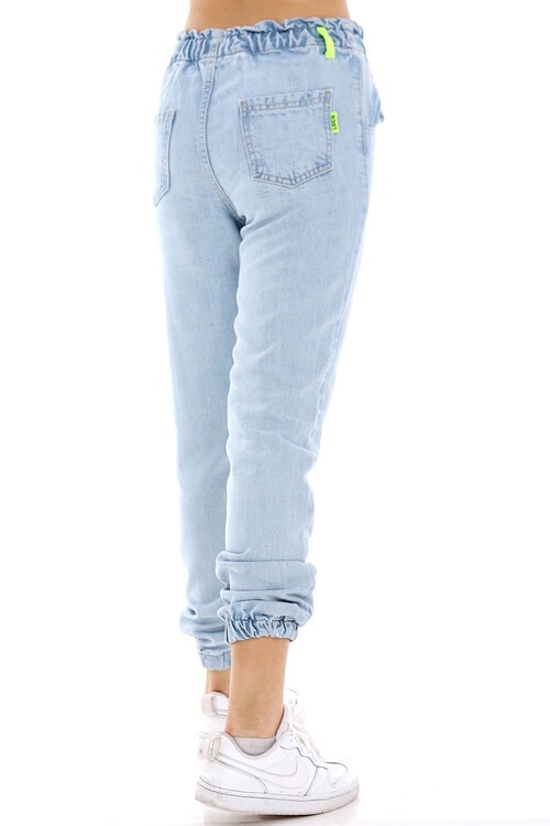 Kız Çocuk Jogger Jean Pantolon 10-15 Yaş 13895