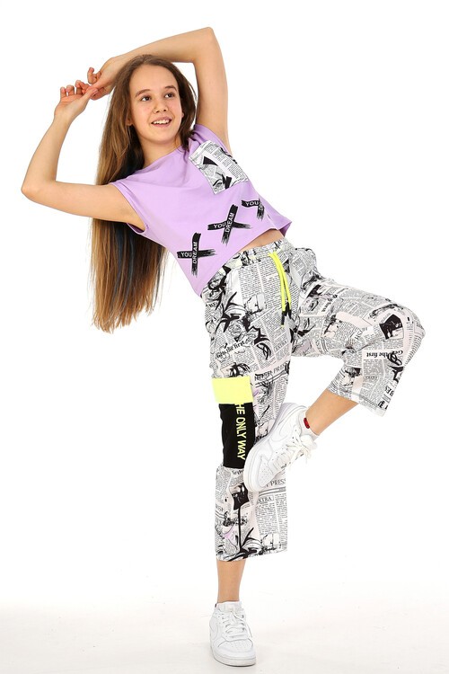 Kız Çocuk Kaprili Sıfır Kol Takım 10-15 Yaş 13860