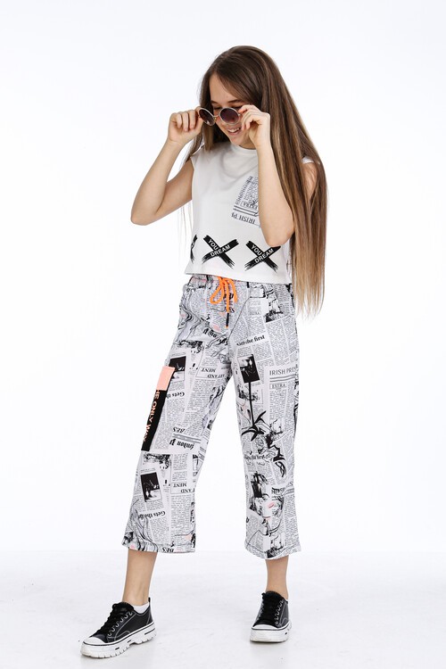 Kız Çocuk Kaprili Sıfır Kol Takım 10-15 Yaş 13860