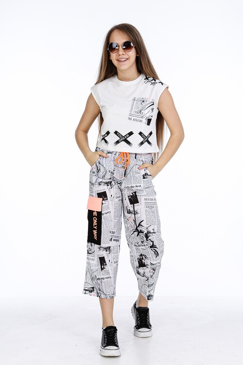 Kız Çocuk Kaprili Sıfır Kol Takım 10-15 Yaş 13860