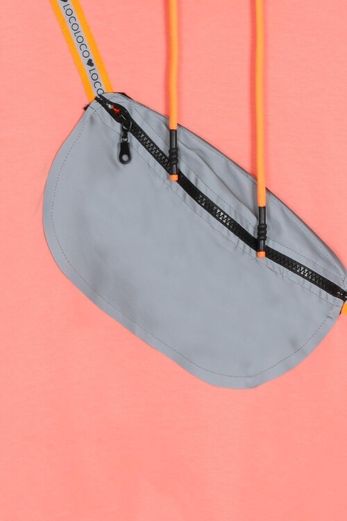 Kız Çocuk Kapşonlu Çantalı Sweatshirt 9-13 Yaş 14180