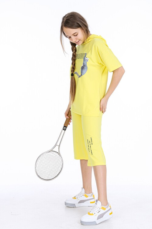 Kız Çocuk Kapşonlu Kaprili Takım 10-15 Yaş 13949