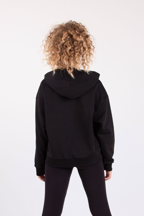 Kız Çocuk Kapşonlu Sweatshirt 10-15 Yaş 14099