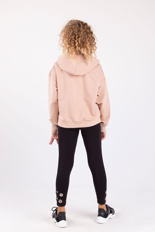 Kız Çocuk Kapşonlu Sweatshirt 10-15 Yaş 14099