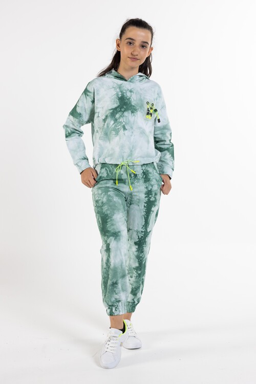 Kız Çocuk Loco Baskılı Batik Eşofman Takımı 14120