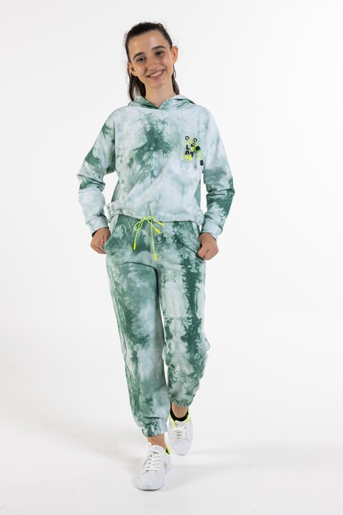 Kız Çocuk Loco Baskılı Batik Eşofman Takımı 14120