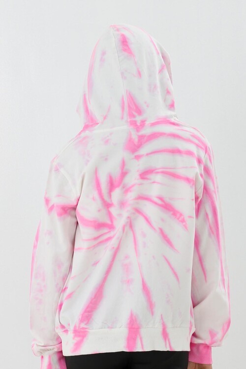 Kız Çocuk Magic Yazı Baskılı Kapşonlu Sweatshirt 14131