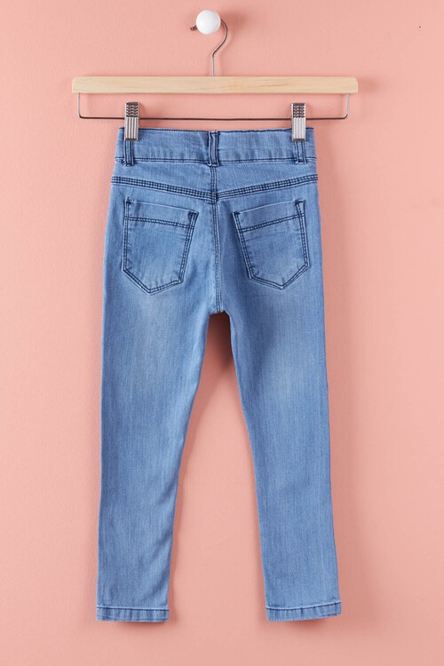 Kız Çocuk Payetli Jean Pantolon 2-12 Yaş  13903