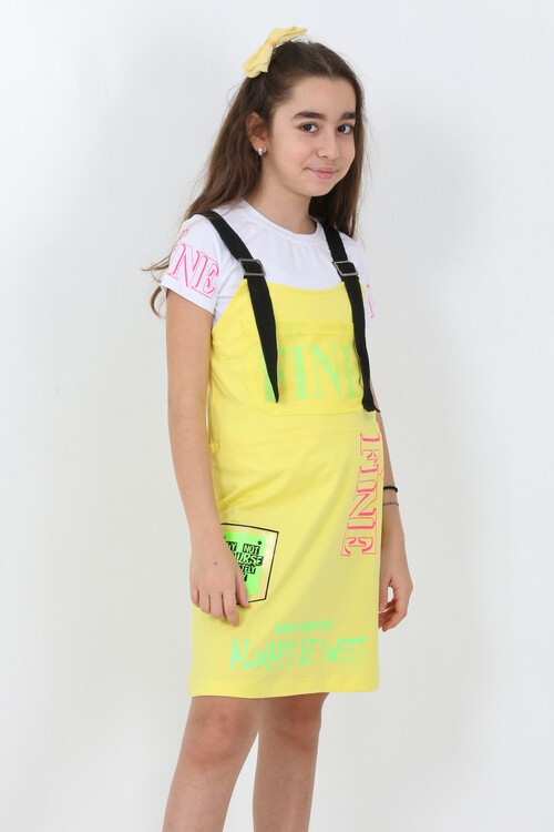 Kız Çocuk Salopet Takım 10-15 Yaş 13874