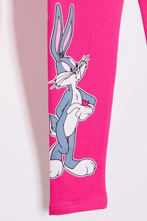 Kız Çocuk Tavşan Baskılı Tayt 1-8 Yaş 13647