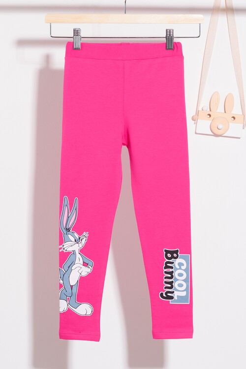 Kız Çocuk Tavşan Baskılı Tayt 1-8 Yaş 13647