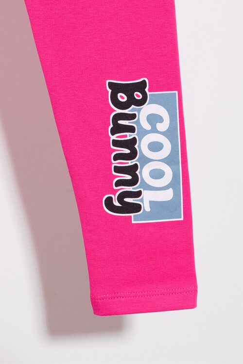 Kız Çocuk Tavşan Baskılı Tayt 1-8 Yaş 13647