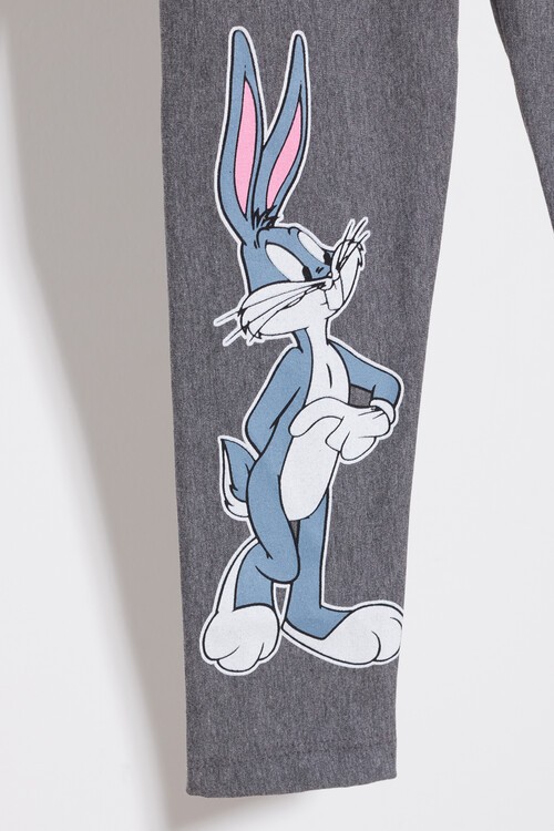 Kız Çocuk Tavşan Baskılı Tayt 1-8 Yaş 13647