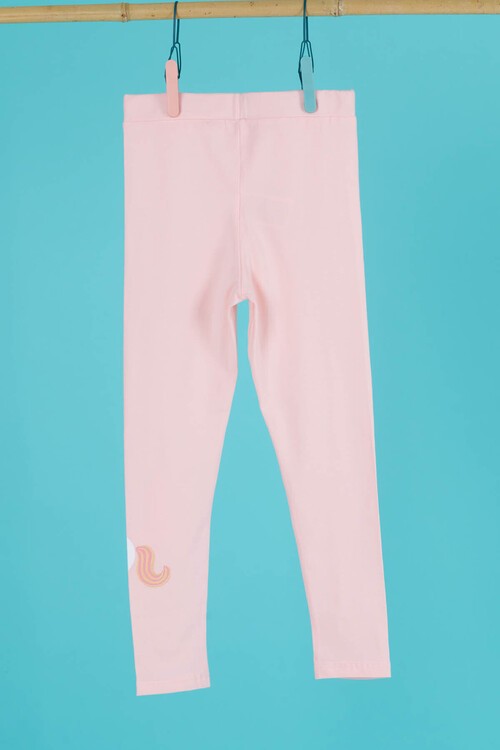 Kız Çocuk Unicorn Baskılı Tayt 4-8 Yaş 13951