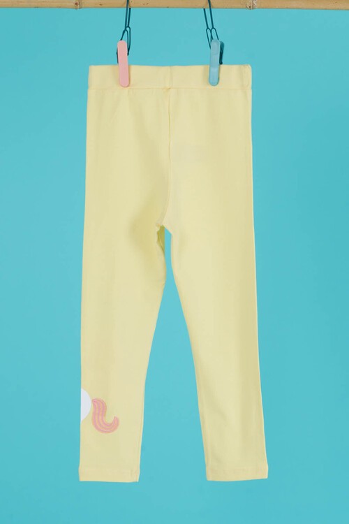 Kız Çocuk Unicorn Baskılı Tayt 4-8 Yaş 13951