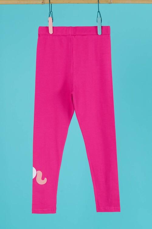 Kız Çocuk Unicorn Baskılı Tayt 4-8 Yaş 13951