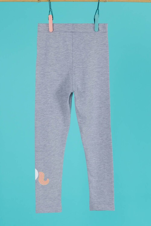 Kız Çocuk Unicorn Baskılı Tayt 4-8 Yaş 13951