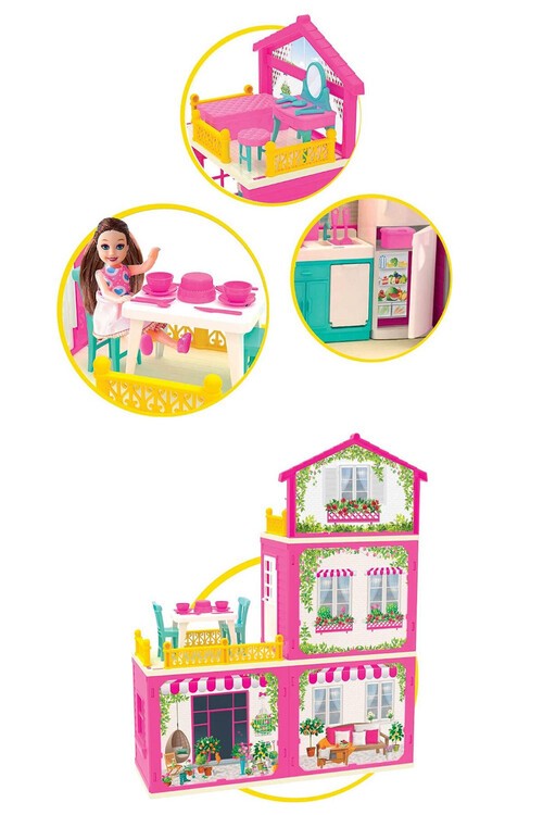Lolanın 3 Katlı Hayal Evi Oyuncak Seti 14189