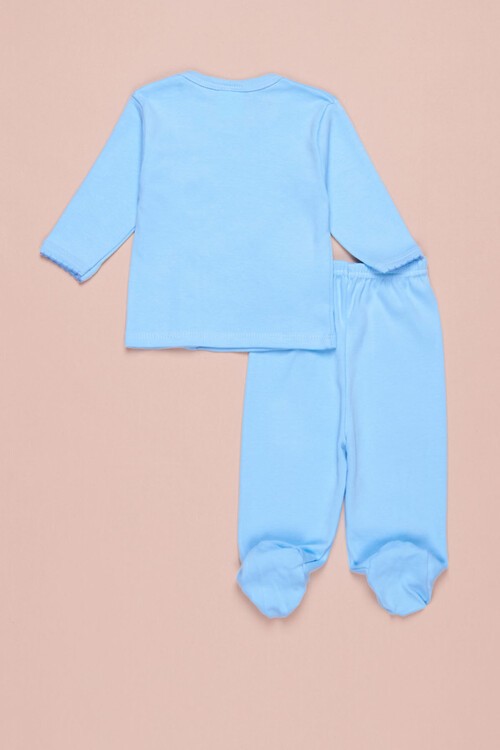 Ayıcık Nakışlı Patikli Erkek Bebek Takım 14507