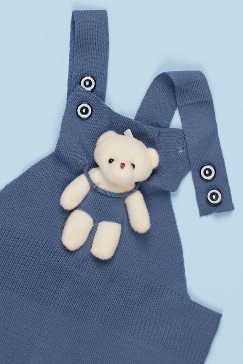 Ayıcıklı Askılı Çocuk Salopet Tulum 1-5 Yaş 14502