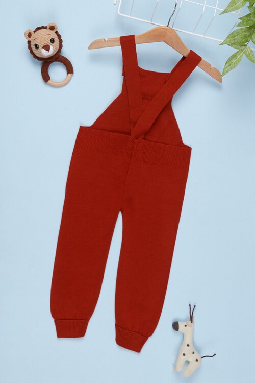 Ayıcıklı Askılı Çocuk Salopet Tulum 1-5 Yaş 14502