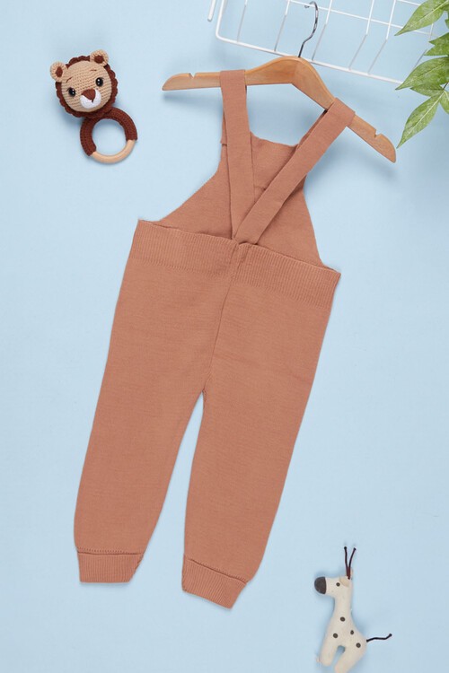 Ayıcıklı Askılı Çocuk Salopet Tulum 1-5 Yaş 14502