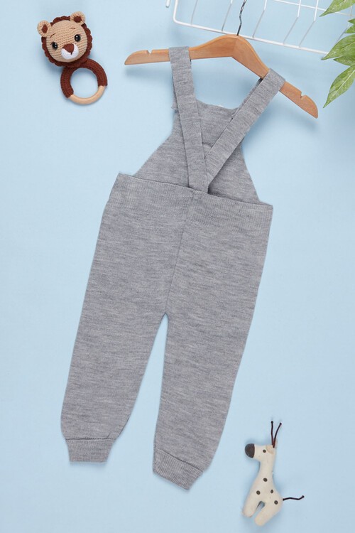 Ayıcıklı Askılı Çocuk Salopet Tulum 1-5 Yaş 14502