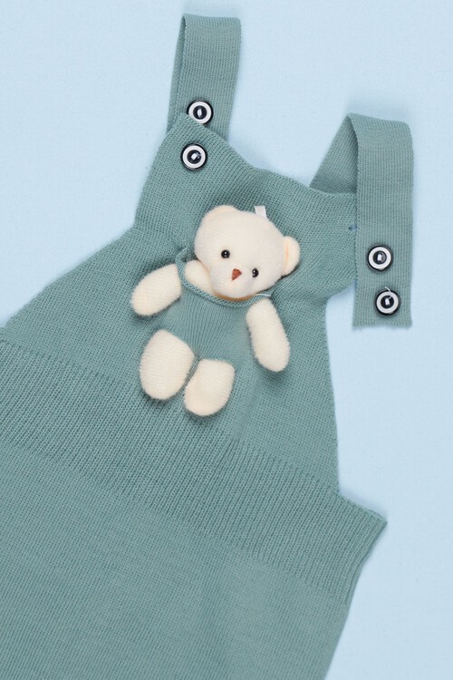 Ayıcıklı Askılı Çocuk Salopet Tulum 1-5 Yaş 14502