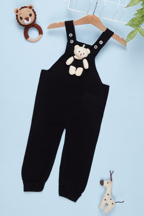 Ayıcıklı Askılı Çocuk Salopet Tulum 1-5 Yaş 14502