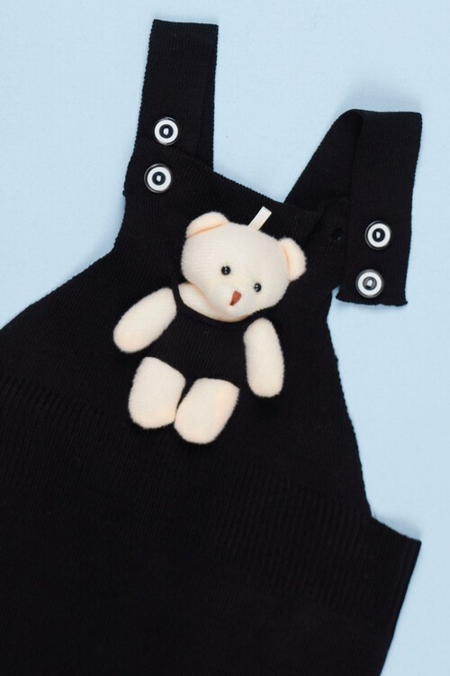 Ayıcıklı Askılı Çocuk Salopet Tulum 1-5 Yaş 14502