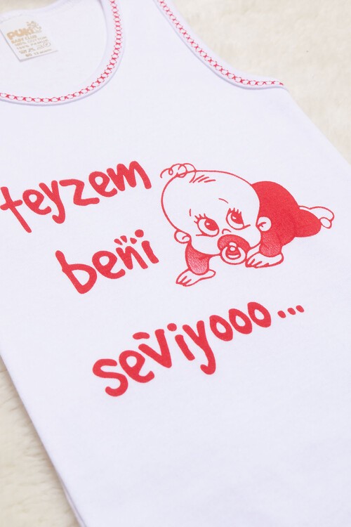 Çıtçıtlı Askılı Bebek Badi (Teyzem Beni Seviyor) 14497