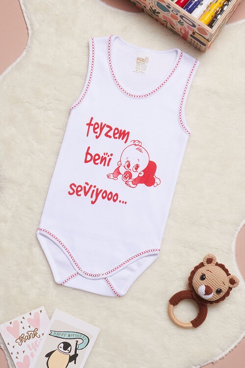 Çıtçıtlı Askılı Bebek Badi (Teyzem Beni Seviyor) 14497