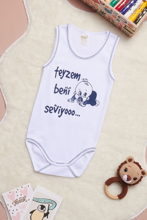 Çıtçıtlı Askılı Bebek Badi (Teyzem Beni Seviyor) 14497
