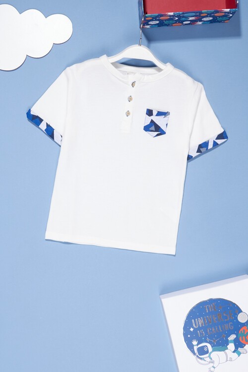 Erkek Bebek Cep Detaylı 2 li Takım 14108