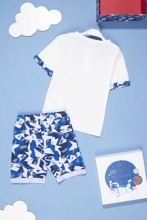 Erkek Bebek Cep Detaylı 2 li Takım 14108