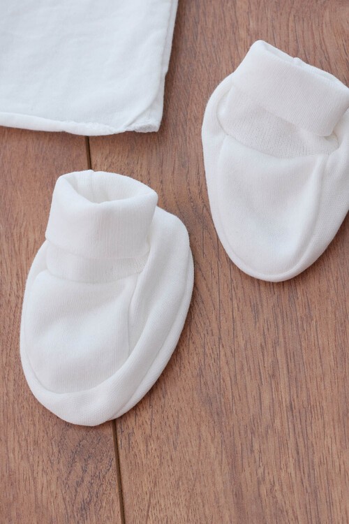 Erkek Bebek Mavi Yazı Baskı 10lu Hastane Çıkışı 13305