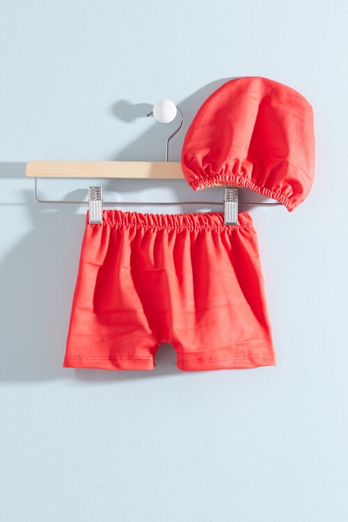 Erkek Çocuk Araba Baskılı Mayo ve Bone 14482